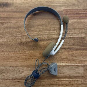 Microsoft Wired‎ Headset with Microphone for Xbox 360 White/Grey